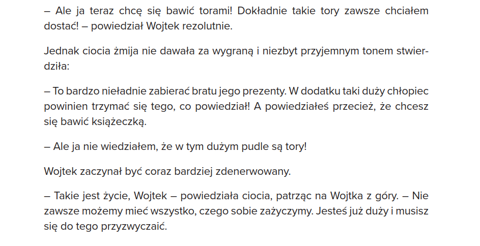 Fragment bajki "Urodziny braciszka" Pierwszy dzień w przedszkolu
